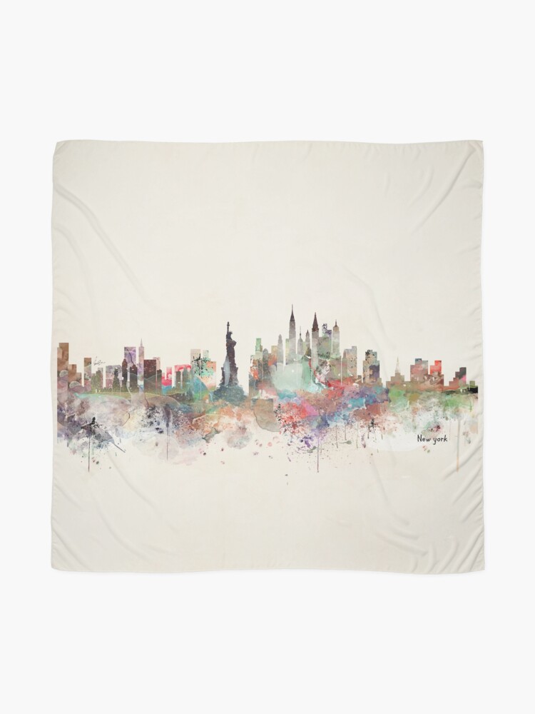 Alternate view of new york city skyline Scarf