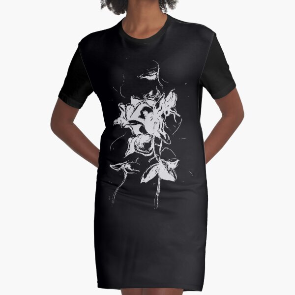 gotische Rose T-Shirt Kleid