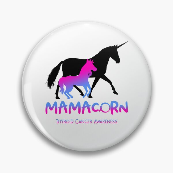 Item preview, Thyroid Cancer Awareness Mama Unicorn Mamacorn Support Thyroid Cancer Warrior  designed and sold by RunningShop.