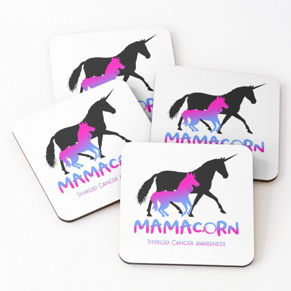 Item preview, Thyroid Cancer Awareness Mama Unicorn Mamacorn Support Thyroid Cancer Warrior  designed and sold by RunningShop.