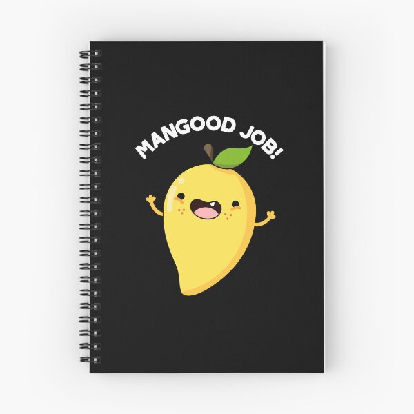 Item preview, Mangood Job Funny Mango Puns (Dark BG) designed and sold by punnybone.