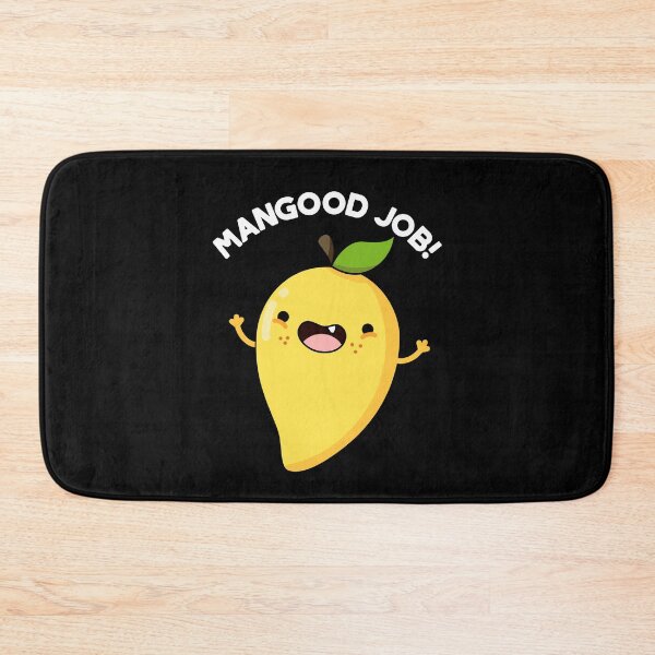 Item preview, Mangood Job Funny Mango Puns (Dark BG) designed and sold by punnybone.