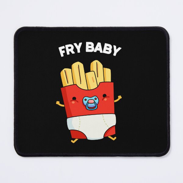 Item preview, Fry Baby Funny French Fries Puns (Dark BG) designed and sold by punnybone.