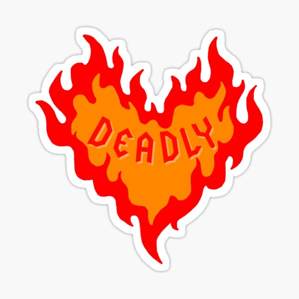 Item preview, Deadly Flame Heart  designed and sold by Skidskunx.