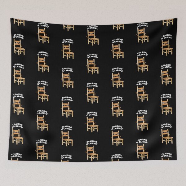 Item preview, Chairing Is Caring Funny Sharing Puns (Dark BG) designed and sold by punnybone.