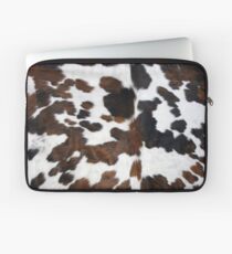Cowhide Tan, black and white | Texture Laptop Sleeve