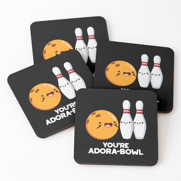 Item preview, You're Adora-Bowl Funny Bowling Puns (Dark BG) designed and sold by punnybone.