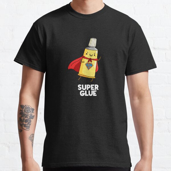 Crazy Glue Funny Super Glue Pun (Dark BG) Baby T-Shirt for Sale by  punnybone