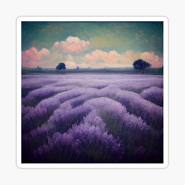 Lavender Field Sticker