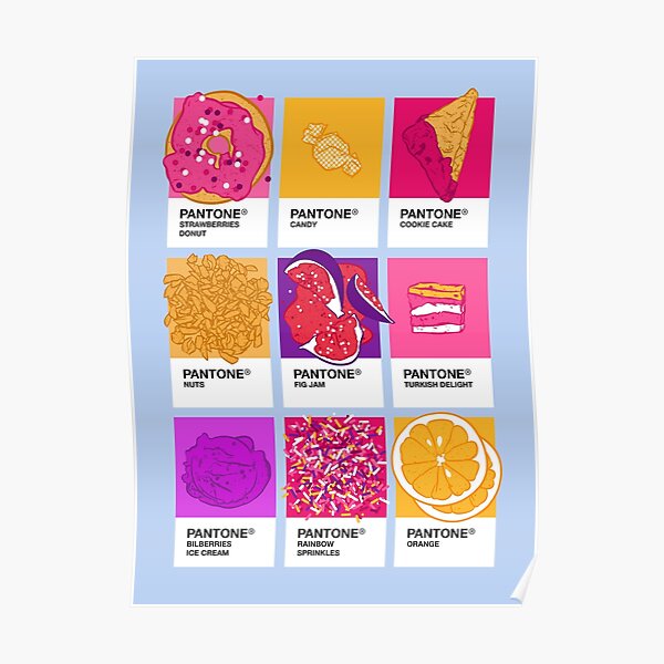 Pantone cafe Poster