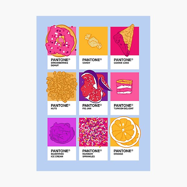 Pantone cafe Photographic Print