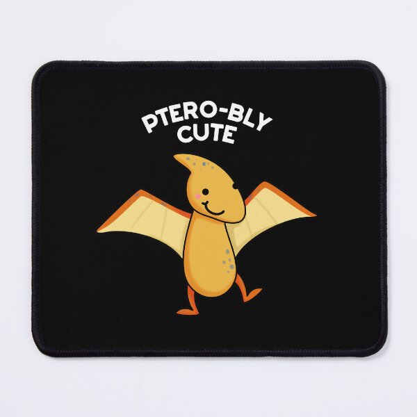 Item preview, Pterobly Cute Pterodactyl Funny Dinosaur Puns (Dark BG) designed and sold by punnybone.