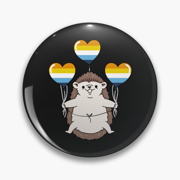 Item preview, Hedgehog Balloon Aroace Pride    designed and sold by JenniferDion.