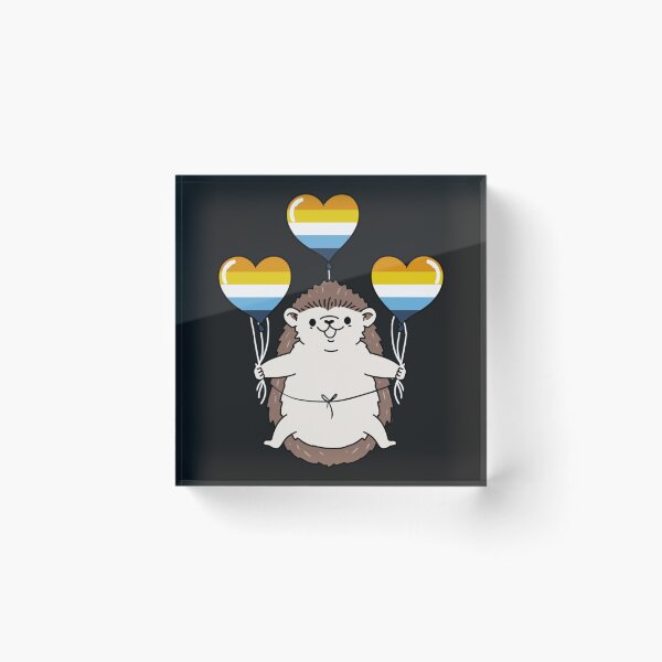 Item preview, Hedgehog Balloon Aroace Pride    designed and sold by JenniferDion.