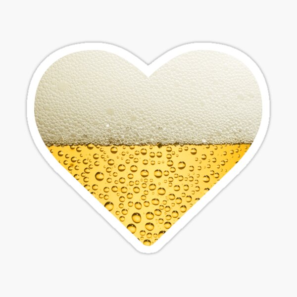 Beer Heart  Sticker