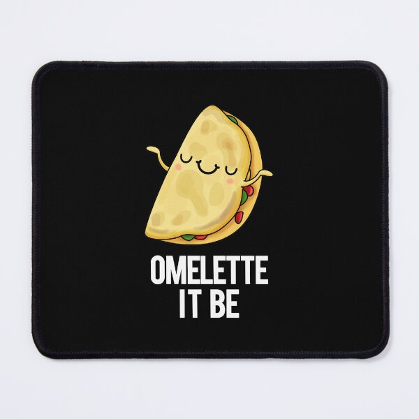 Item preview, Ome-lette It Be Funny Omelette Puns (Dark BG) designed and sold by punnybone.