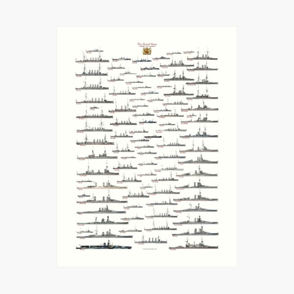 Royal Navy in 1914 Art Print