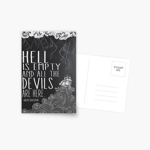 Hell is Empty Postcard