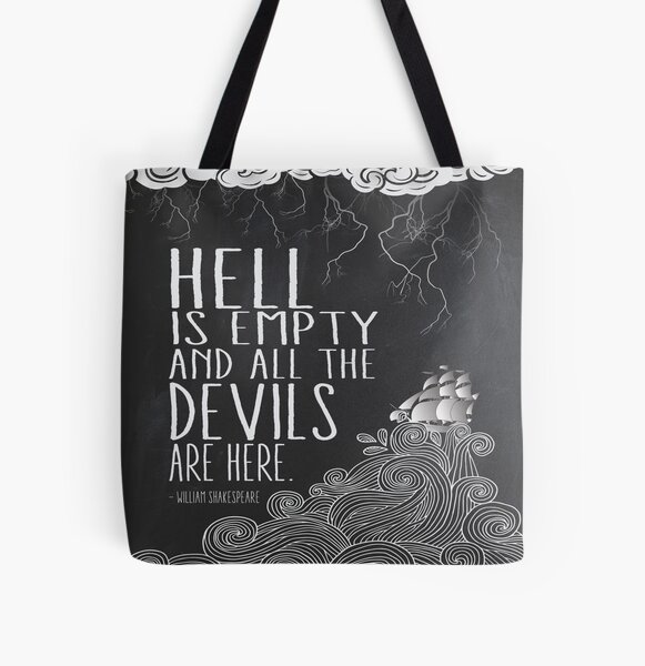 Hell is Empty All Over Print Tote Bag
