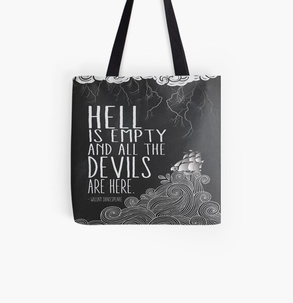 Hell is Empty All Over Print Tote Bag