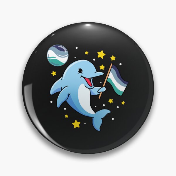 Item preview, Dolphin In Space Oriented Aroace   designed and sold by JenniferDion.