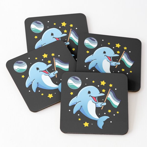Item preview, Dolphin In Space Oriented Aroace   designed and sold by JenniferDion.