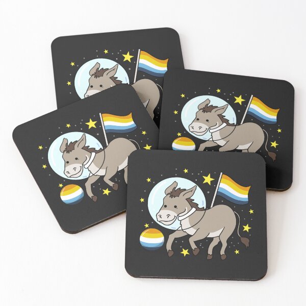 Item preview, Donkey Astronaut Aroace Pride   designed and sold by JenniferDion.