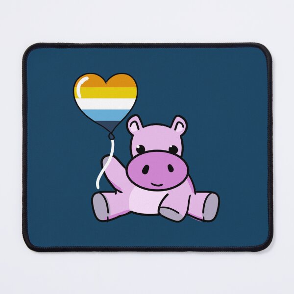 Item preview, Hippo Balloon Aroace Pride   designed and sold by JenniferDion.