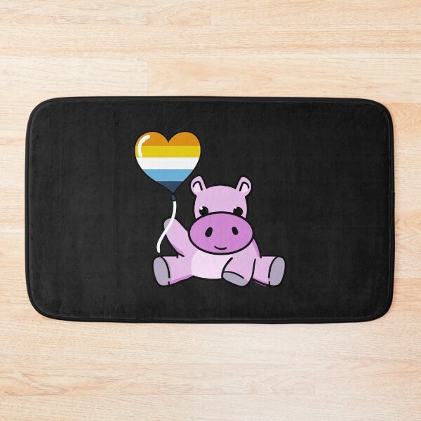 Item preview, Hippo Balloon Aroace Pride   designed and sold by JenniferDion.