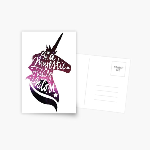 Be Like the Unicorn Postcard