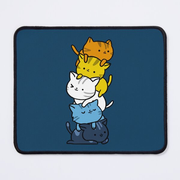 Item preview, Kawaii Cat Pile Aroace Pride Flag   designed and sold by JenniferDion.