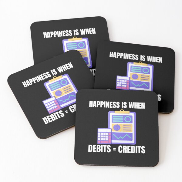Item preview, Happiness Is When Debits = Credits  designed and sold by TomorrowQuotes.