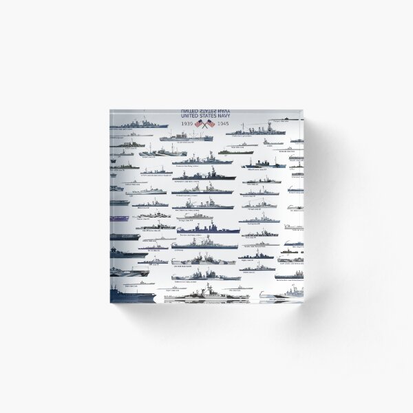US Navy ww2 Acrylic Block
