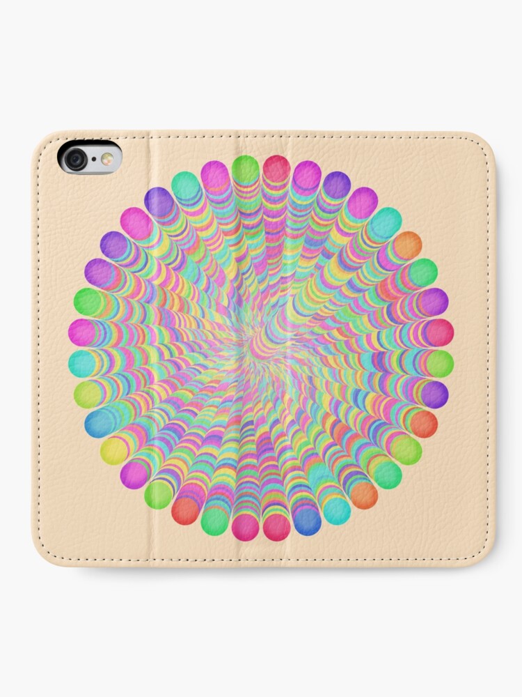 Alternate view of Random Color Generation iPhone Wallet