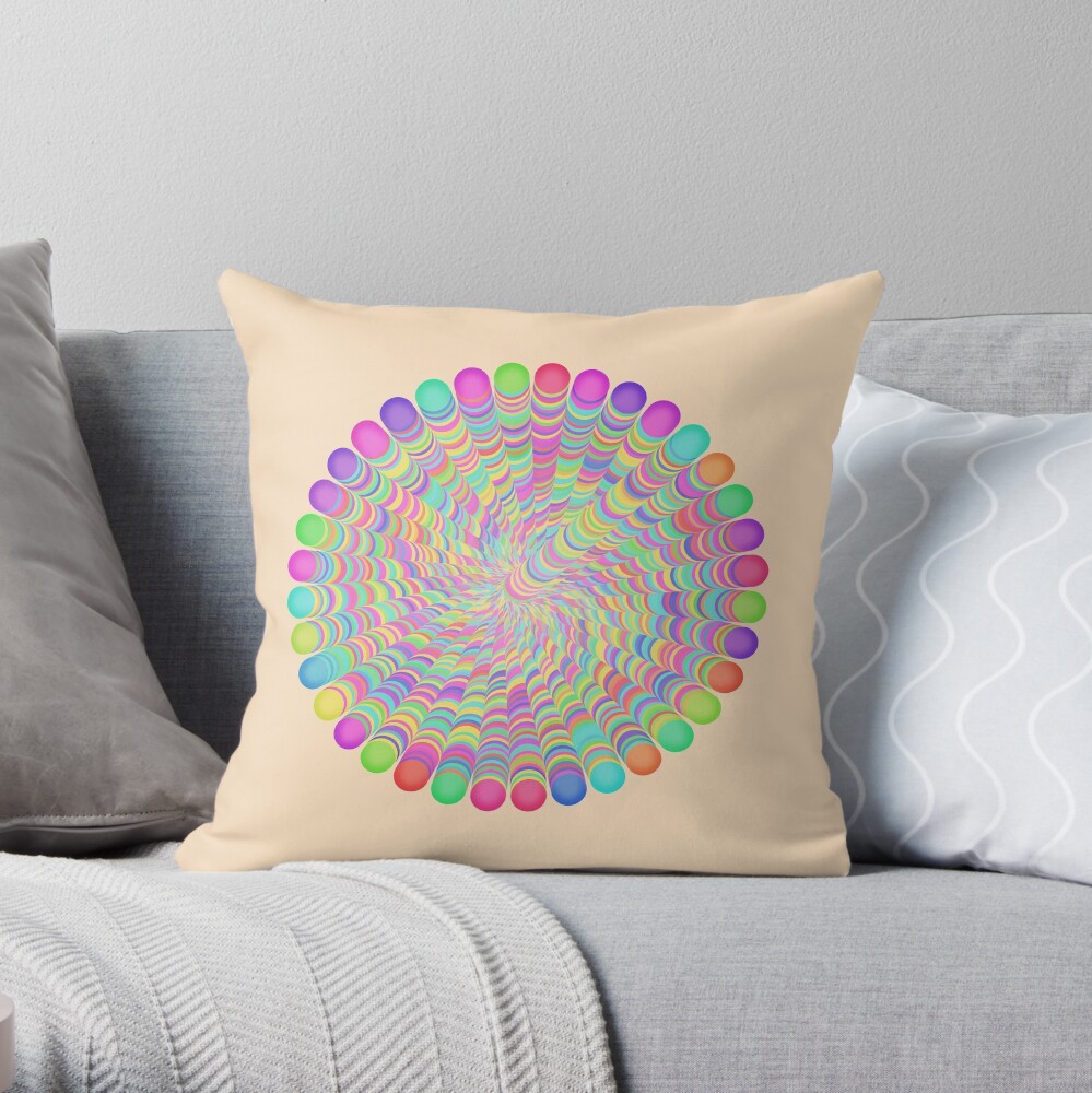 Random Color Generation Throw Pillow
