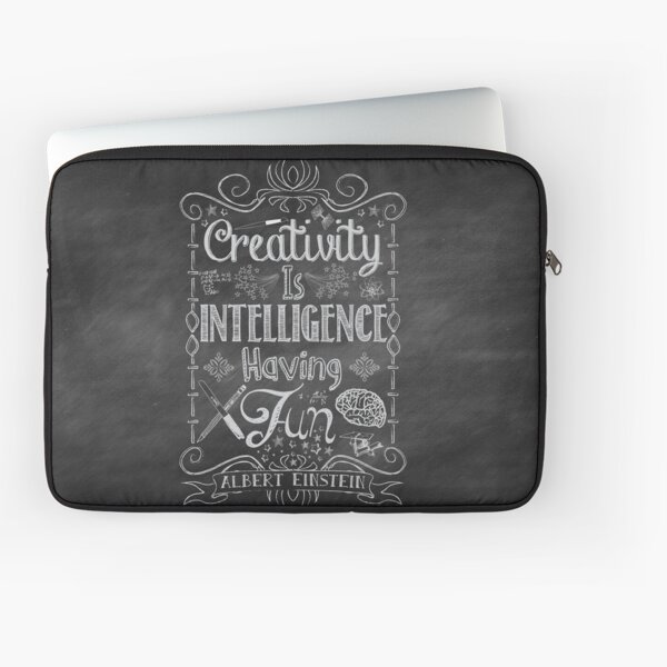 Creativity is Intellegence Having Fun Laptop Sleeve