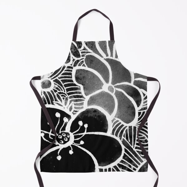 Item preview, Black And White Abstract Watercolor Floral Splashes Flowers Garden VI designed and sold by Irina Sztukowski.