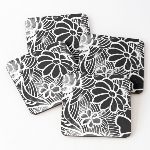 Item preview, Black And White Abstract Watercolor Floral Splashes Flowers Garden VII designed and sold by Irina Sztukowski.
