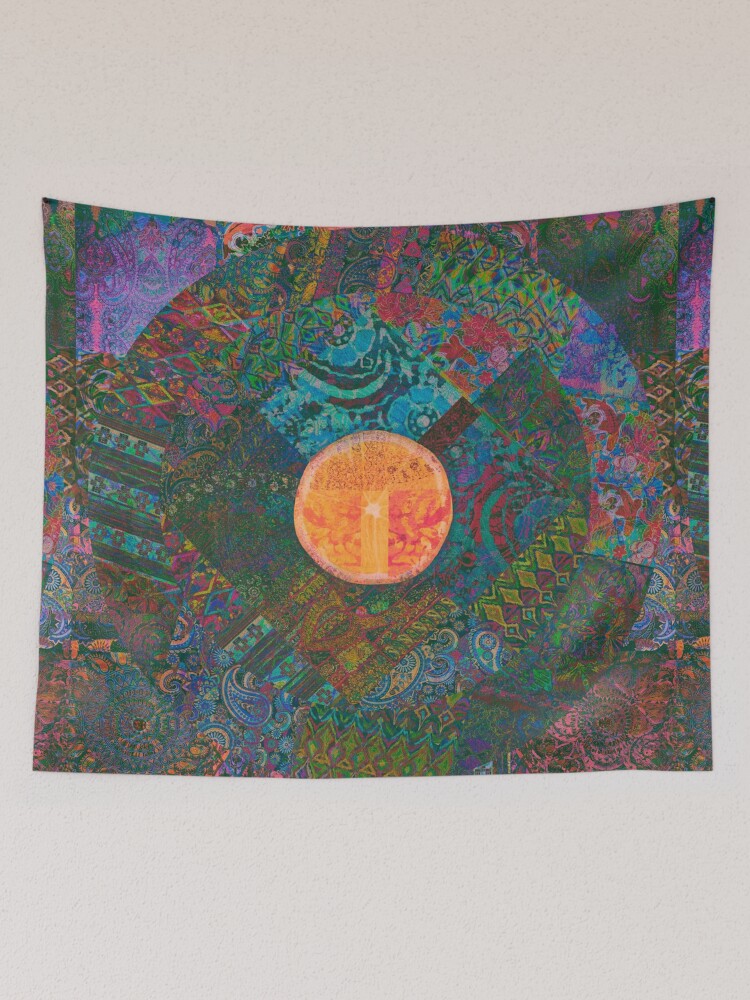 Thumbnail 2 of 3, Tapestry, Bohemian Sun designed and sold by DanJohnDesign.