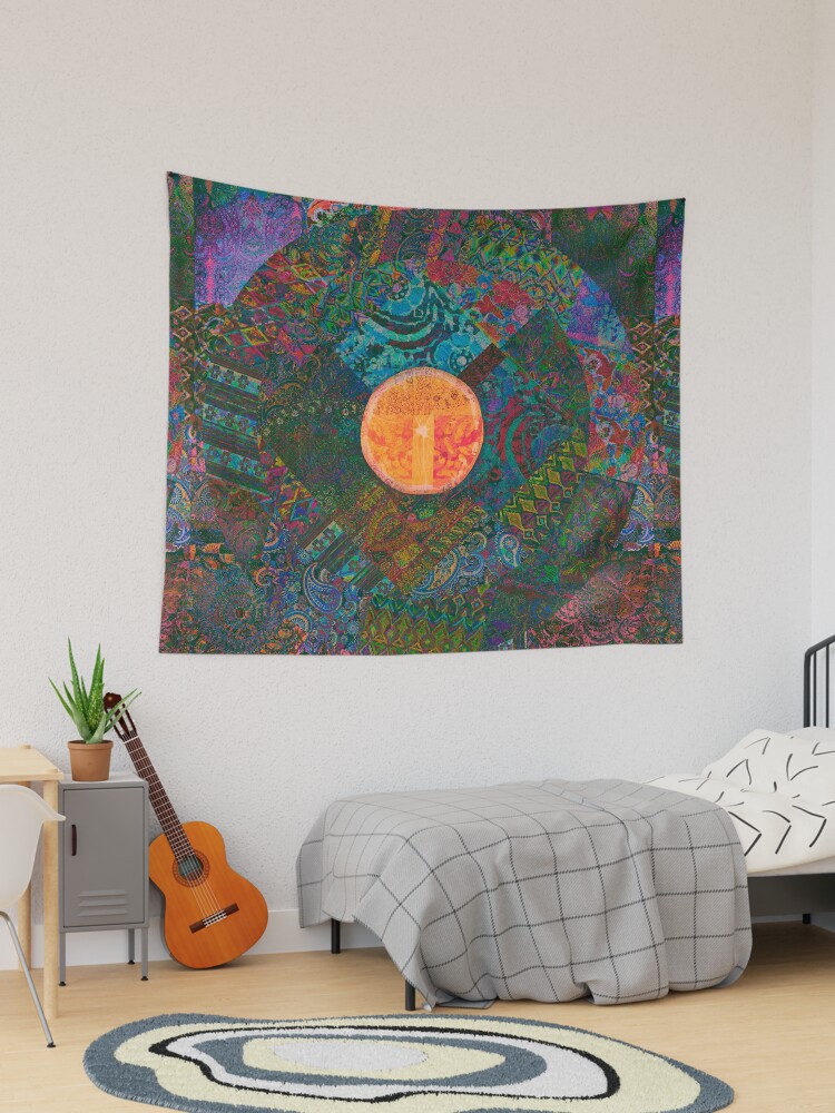 Thumbnail 1 of 3, Tapestry, Bohemian Sun designed and sold by DanJohnDesign.