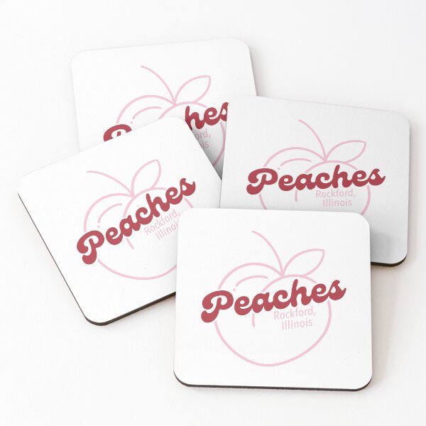 Item preview, Peaches - Rockford, Illinois (Red/ Pink) designed and sold by autumnologyart.