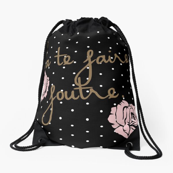 Va te faire foutre Drawstring Bag