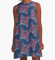 Miller M (Red & Grey) A-Line Dress