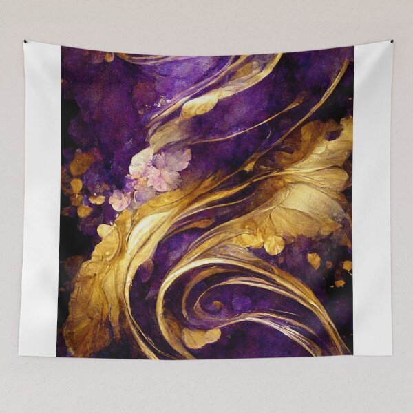 Item preview, Swirl of purple and gold designed and sold by SteamedSashimi.