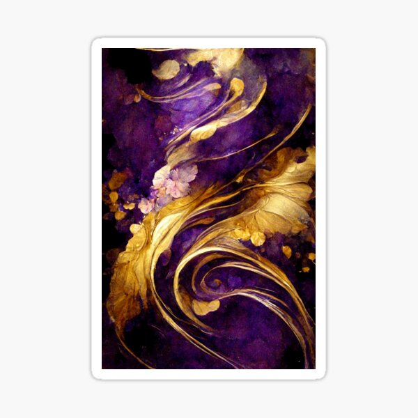 Item preview, Swirl of purple and gold designed and sold by SteamedSashimi.