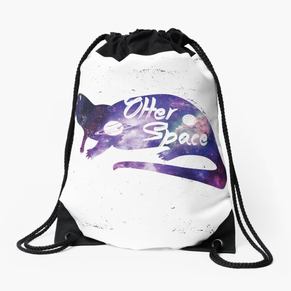 Otter Space Drawstring Bag