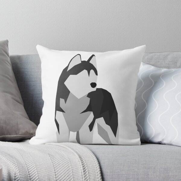 Husky Throw Pillow
