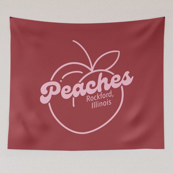 Item preview, Peaches - Rockford, Illinois (Pink) designed and sold by autumnologyart.