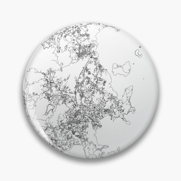 Item preview, Phuket White Map designed and sold by multiplicitymap.