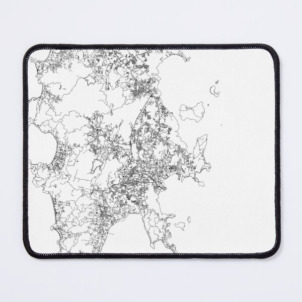 Item preview, Phuket White Map designed and sold by multiplicitymap.